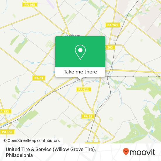 United Tire & Service (Willow Grove Tire) map