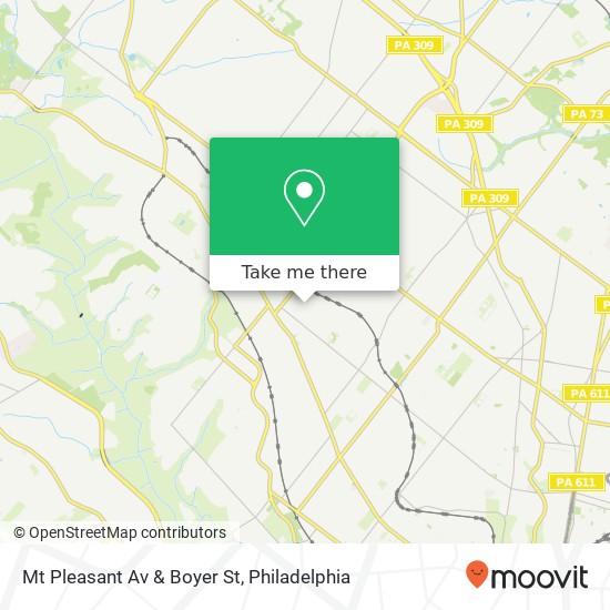 Mapa de Mt Pleasant Av & Boyer St