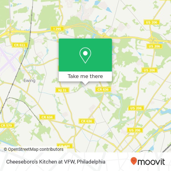 Cheeseboro's Kitchen at VFW map