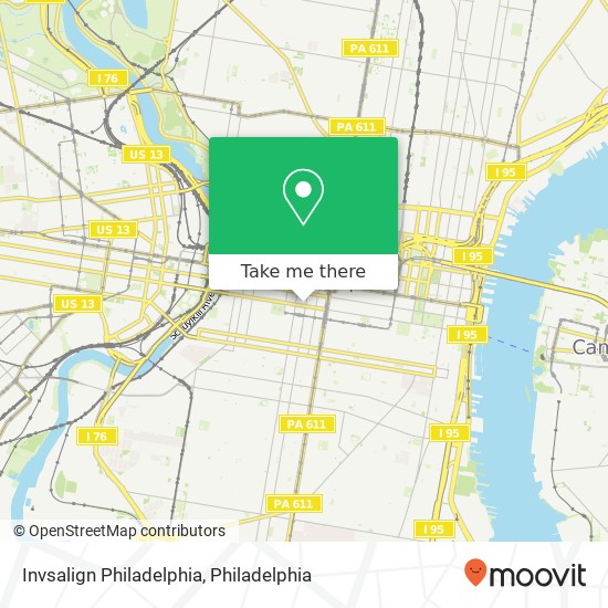 Invsalign Philadelphia map
