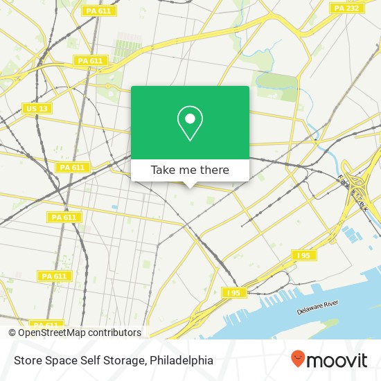Mapa de Store Space Self Storage