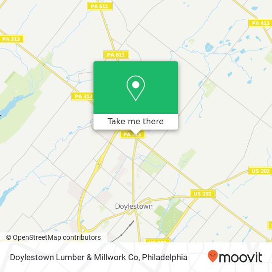 Doylestown Lumber & Millwork Co map