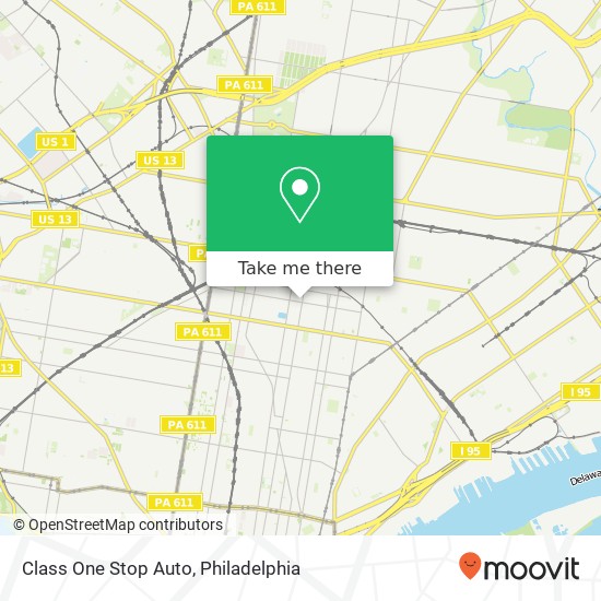 Class One Stop Auto map