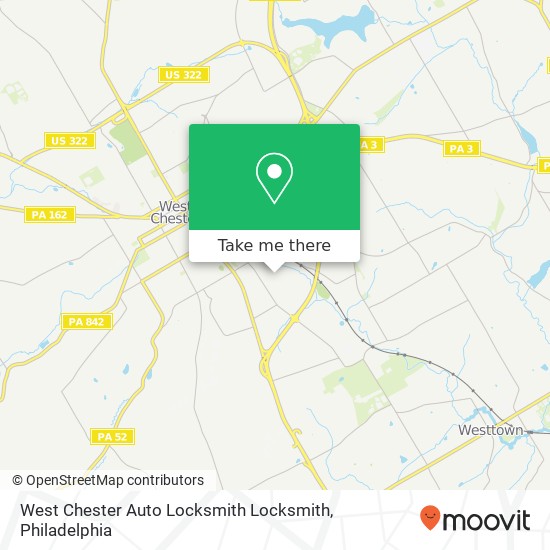 West Chester Auto Locksmith Locksmith map