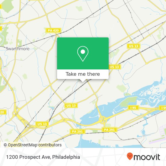 Mapa de 1200 Prospect Ave