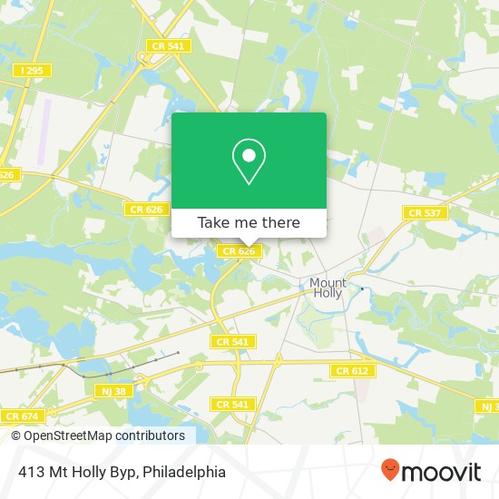 413 Mt Holly Byp map