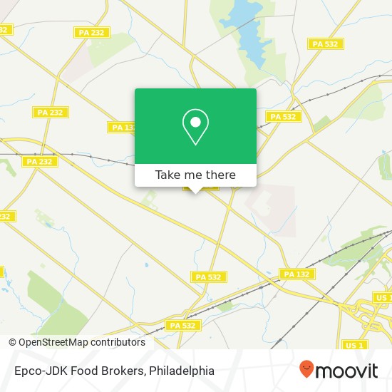 Epco-JDK Food Brokers map