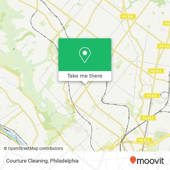 Courture Cleaning map