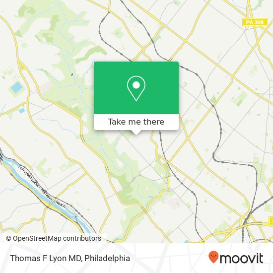 Thomas F Lyon MD map
