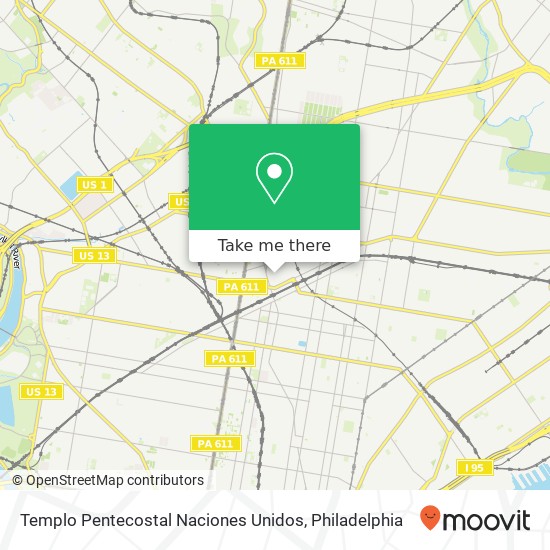 Templo Pentecostal Naciones Unidos map