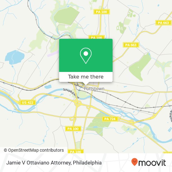Jamie V Ottaviano Attorney map