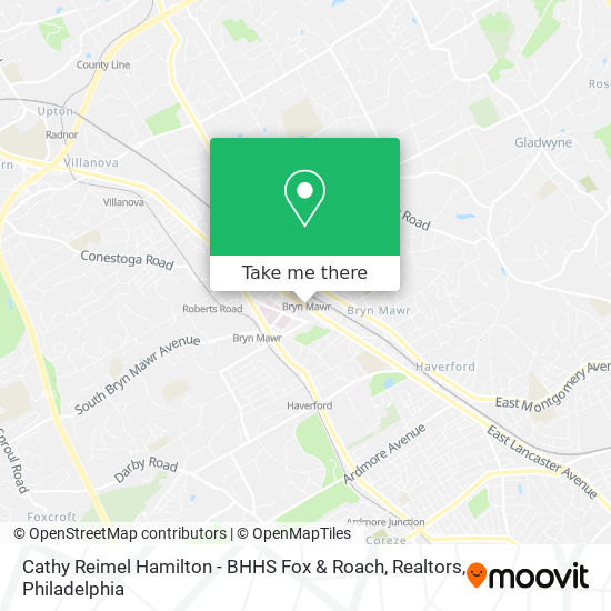 Mapa de Cathy Reimel Hamilton - BHHS Fox & Roach, Realtors