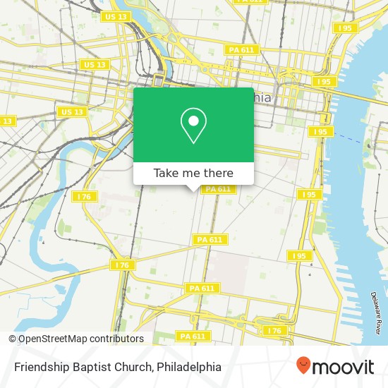 Mapa de Friendship Baptist Church