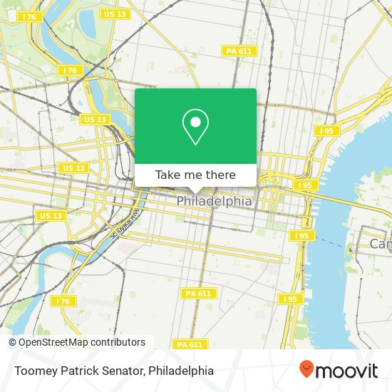 Mapa de Toomey Patrick Senator