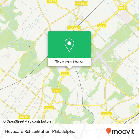 Novacare Rehabilitation map