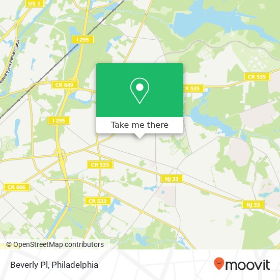 Mapa de Beverly Pl