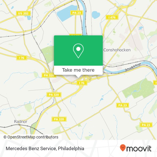 Mercedes Benz Service map