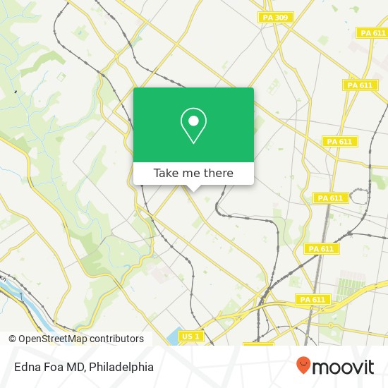 Edna Foa MD map
