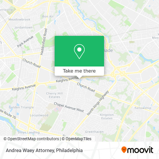 Andrea Waey Attorney map