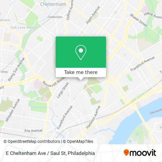 Mapa de E Cheltenham Ave / Saul St