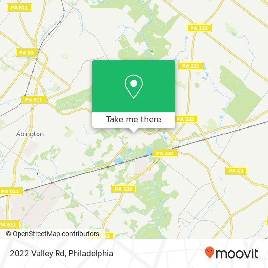 2022 Valley Rd map