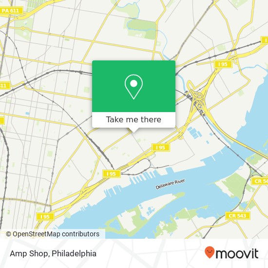 Mapa de Amp Shop