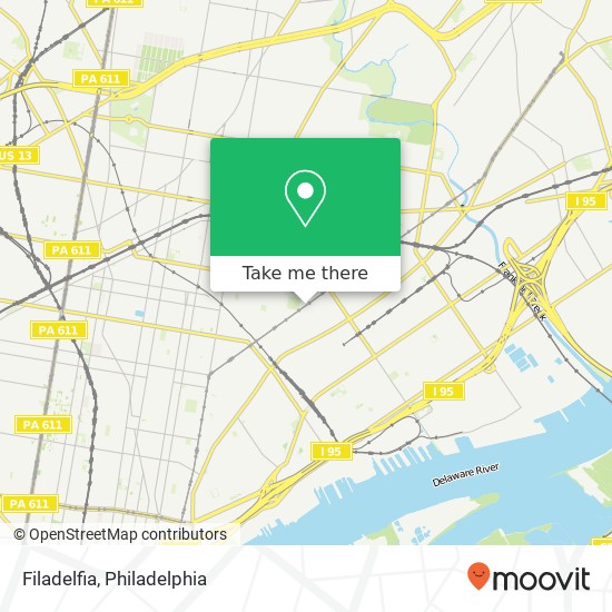 Mapa de Filadelfia