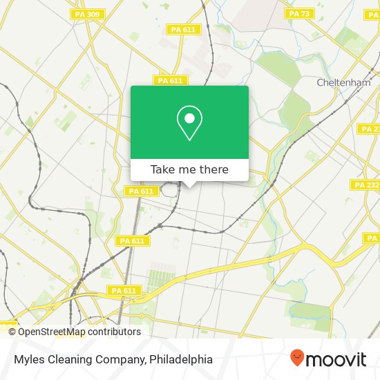 Mapa de Myles Cleaning Company