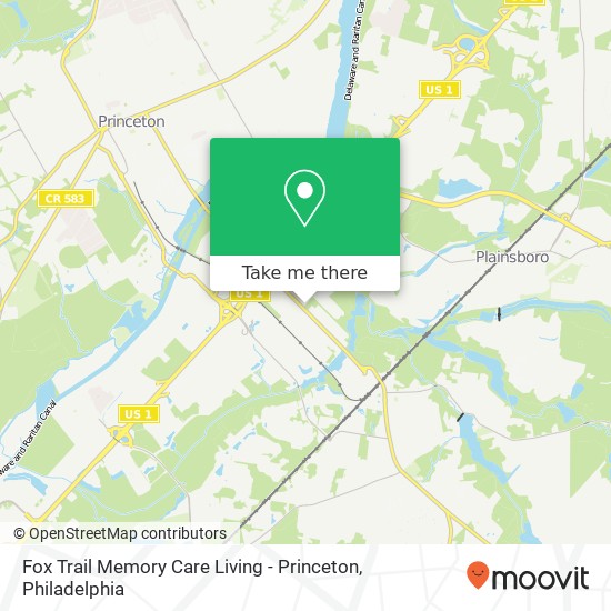 Fox Trail Memory Care Living - Princeton map