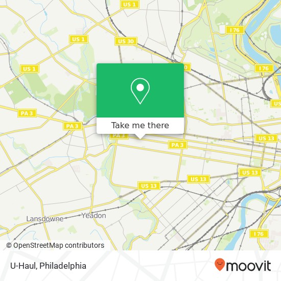 U-Haul map