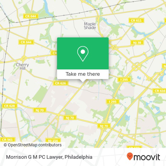 Morrison G M PC Lawyer map