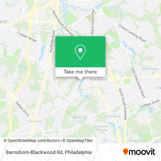 Mapa de Barnsboro-Blackwood Rd