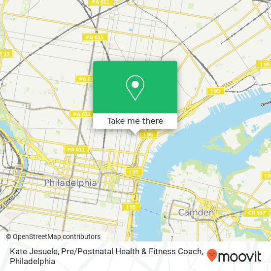 Mapa de Kate Jesuele, Pre / Postnatal Health & Fitness Coach