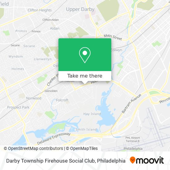 Darby Township Firehouse Social Club map