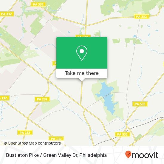 Bustleton Pike / Green Valley Dr map