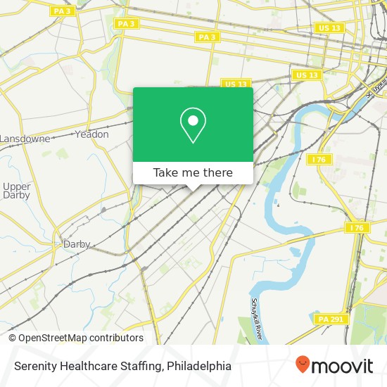 Mapa de Serenity Healthcare Staffing