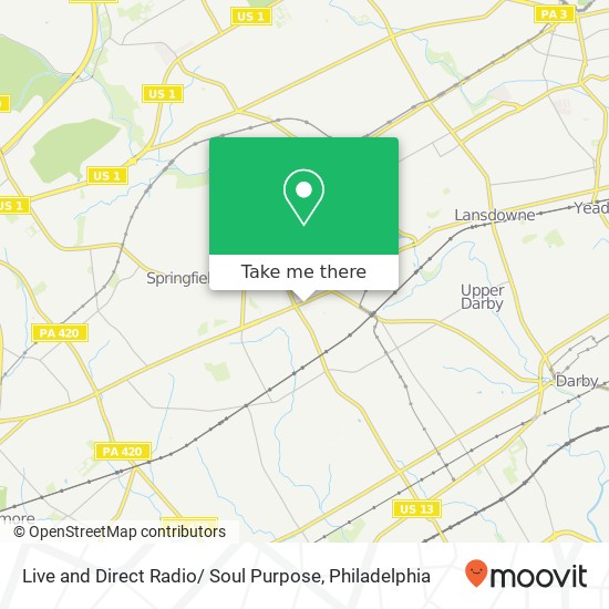 Live and Direct Radio/ Soul Purpose map