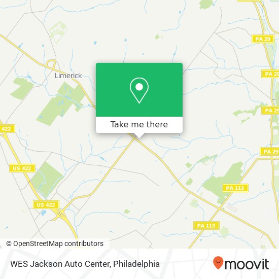 WES Jackson Auto Center map