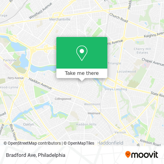 Bradford Ave map