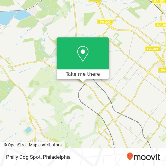 Mapa de Philly Dog Spot