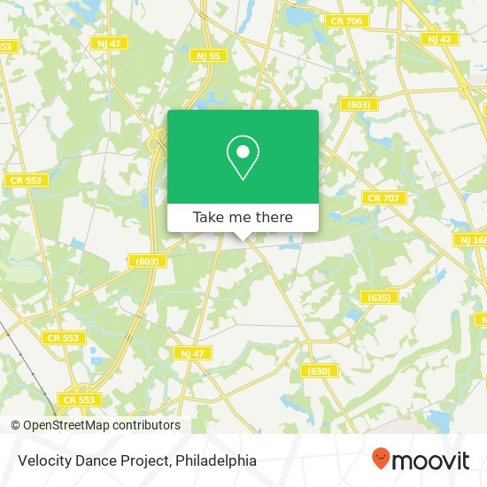 Velocity Dance Project map