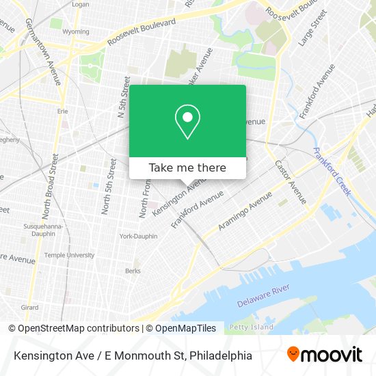 Mapa de Kensington Ave / E Monmouth St