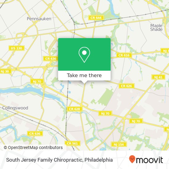 South Jersey Family Chiropractic map