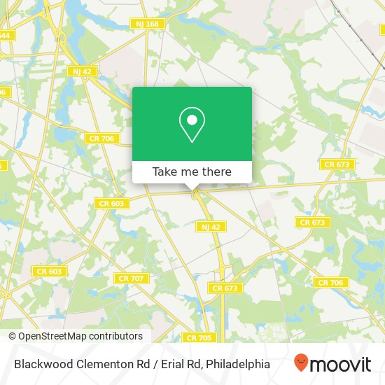 Blackwood Clementon Rd / Erial Rd map