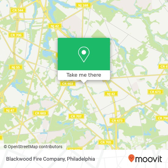 Blackwood Fire Company map