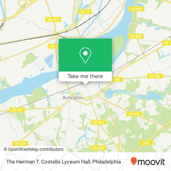 Mapa de The Herman T. Costello Lyceum Hall