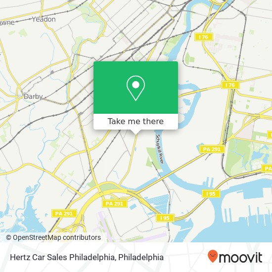 Hertz Car Sales Philadelphia map