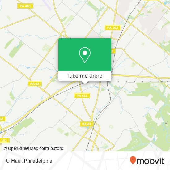 U-Haul map