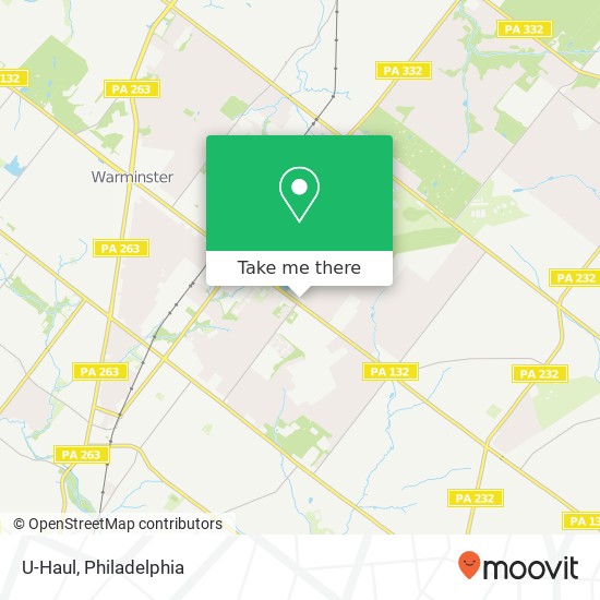 U-Haul map