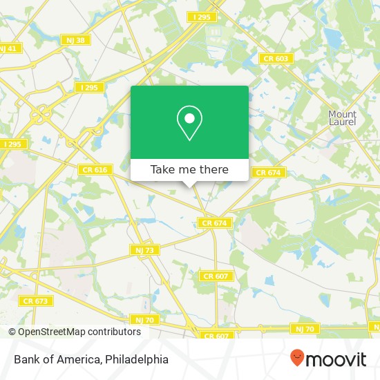 Bank of America map